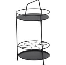 Bistrotisch Siena Garden Siero Ø 42 x 74 cm schwarz