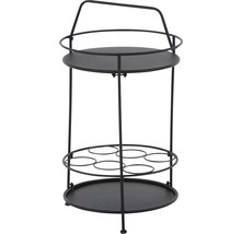 Bistrotisch Siena Garden Siero Ø 42 x 74 cm schwarz