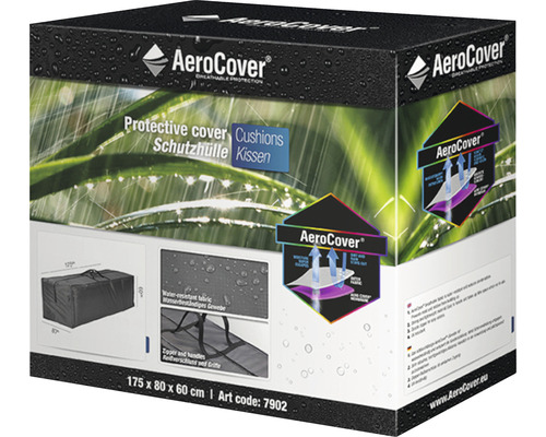 Verpackung einer Schutzhülle für Kissen von AeroCover