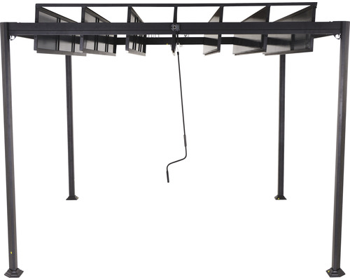 Metall-Pavillon mit verstellbaren Lamellen