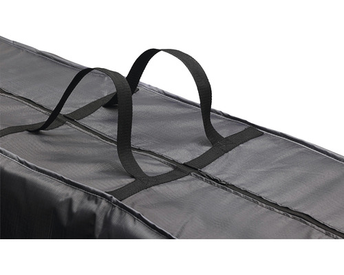 Schwarze Tragetasche mit Reißverschluss und Tragegriffen