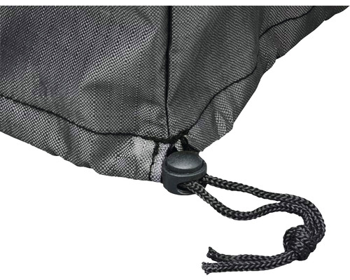 Detail einer Schutzhülle mit Kordelzug