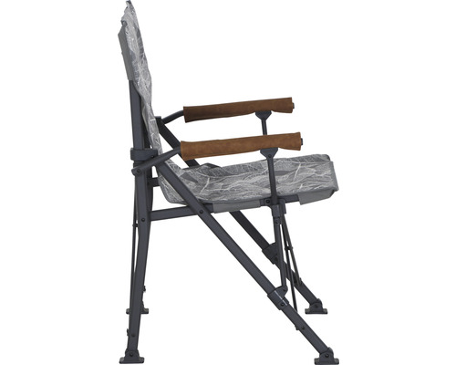 Klappstuhl mit Armlehnen und Stoffbezug mit Muster
