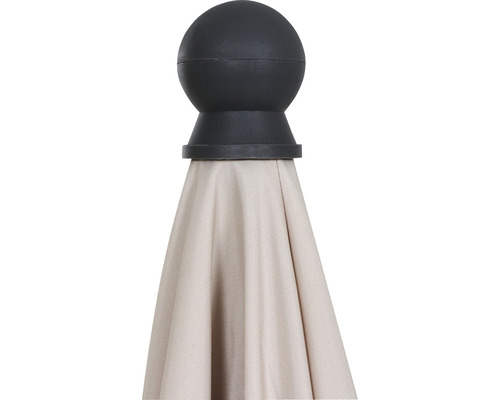 Gartenschirm mit Kugelaufsatz