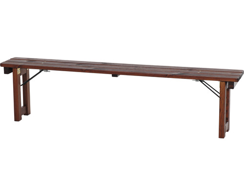 Holzbank mit Klappbeinen