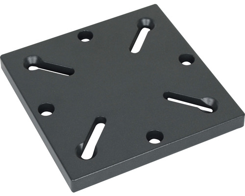 Quadratische Montageplatte mit Bohrungen