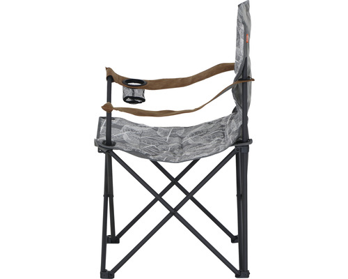 Campingstuhl mit Armlehnen und Getränkehalter