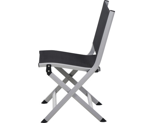 Campingstuhl mit Metallrahmen und Stoffbezug