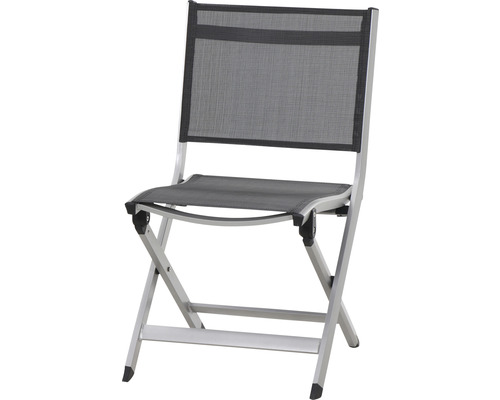 Klappbarer Gartenstuhl mit Aluminiumrahmen und Textilbespannung