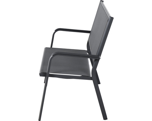 Gartenbank mit Armlehnen, Metallrahmen