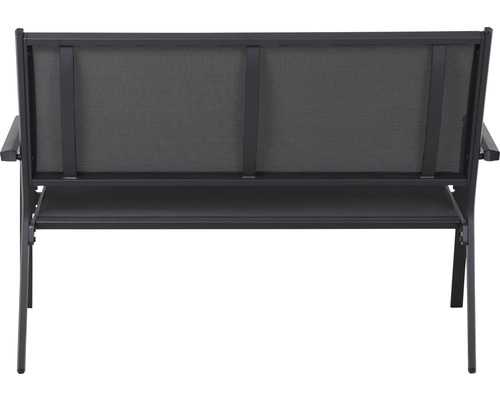 Gartenbank mit Armlehnen und Rückenlehne