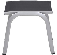 Gartensesselhocker aus Aluminium mit Textilsitzfläche