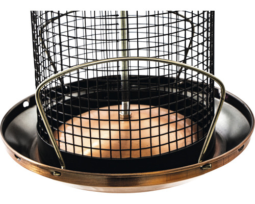 Metall Vogelhaus mit Futterschale