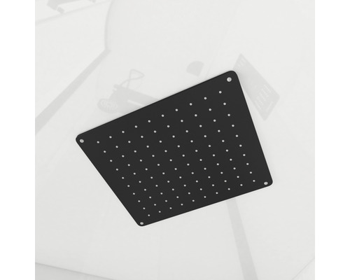 Quadratischer Duschkopf mit Düsen