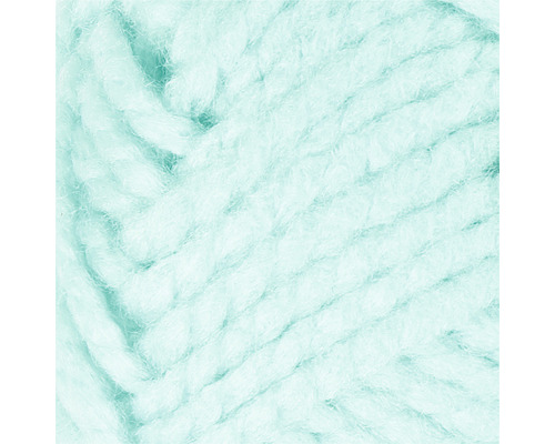 Nahaufnahme von mintfarbener Wolle