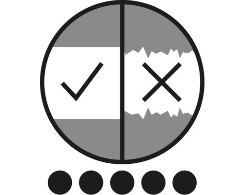 Geeignet für und nicht geeignet für Symbol