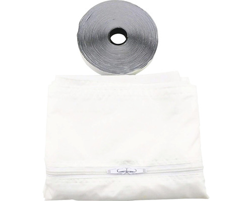 Fliegengitter mit Klettband und Reißverschluss