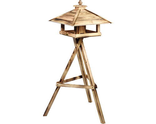 Vogelhaus mit Ständer aus Holz