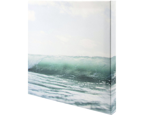 Leinwandbild mit Darstellung einer Meereswelle