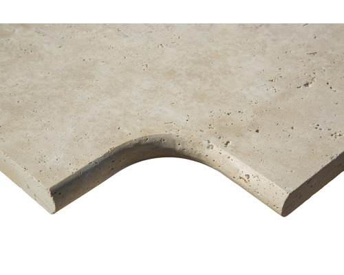 Travertin Fensterbank mit Aussparung