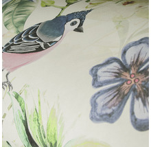 Tapete mit Vogel- und Blumenmuster