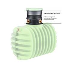 Regenwasser-Erdtank GARANTIA Cristall PROline 2650 L