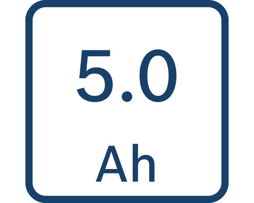 Symbol für 5.0 Amperestunden