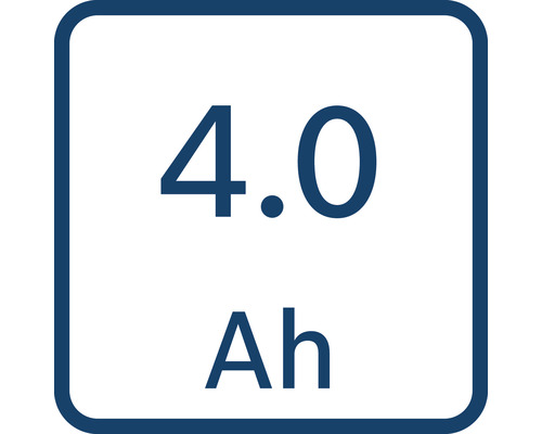 4.0 Amperestunden Kapazität