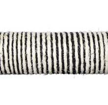 Schwarz-weiße Kordel im Detail