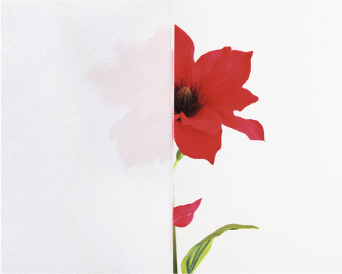Strukturglas mit Blumendekoration