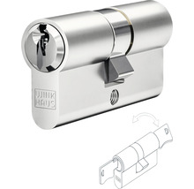 Nebeneingangstür A01 1100 x 2100 mm DIN Rechts weiß/mahagoni mit Glas Ornament 504 inkl. Griff-Set, Profilzylinder