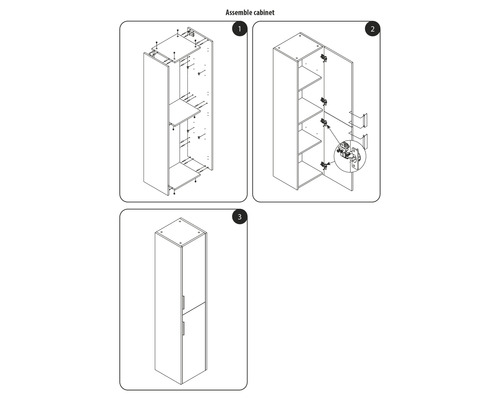 Anleitung zum Aufbau eines Schranks