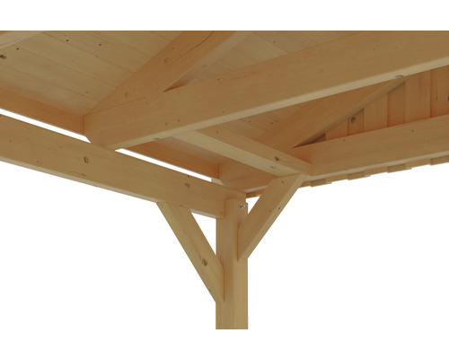 einzigartiger Laden Doppelcarport SKAN Holz HORNBACH | Fichtelberg inkl. Dachschindeln