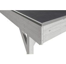 Doppelcarport SKAN Holz Grunewald inkl. EPDM Folie 622 x 796 cm weiß