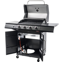 Gasgrill mit vier Brennern, Ablageflächen und Unterschrank