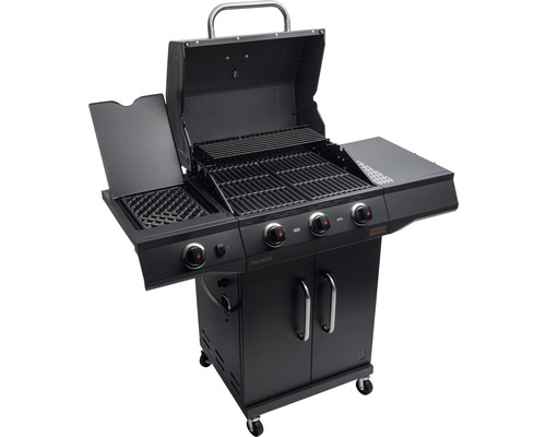 Gasgrill mit Grillrosten, Ablageflächen und Unterschrank