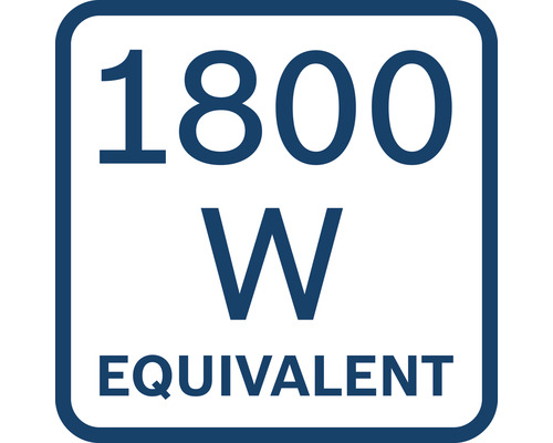 1800 Watt Equivalent Leistungssiegel