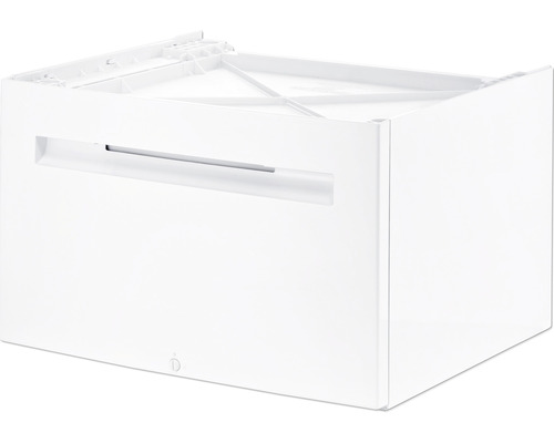 Weißer Waschmaschinenunterschrank