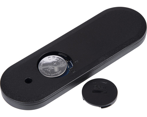 Schwarzer LED-Sensor mit Knopfzellenbatterie