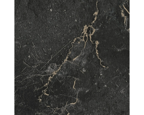 Nahaufnahme einer schwarzen Arbeitsplatte mit Marmorierung