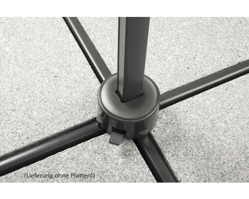 Kreuzfuß für Sonnenschirm ohne Platten