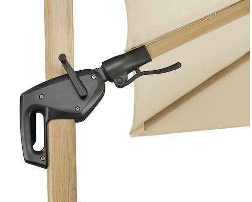 Kurbelmechanismus eines Sonnenschirms zur einfachen Bedienung