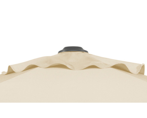 Detailansicht eines Gartenschirms