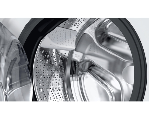 Innenansicht einer Waschmaschinentrommel mit Bullauge