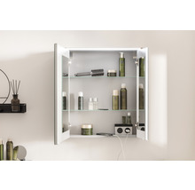 Spiegelschrank FACKELMANN Denver Oxford Hype 3.0 60 x 16 x 68.3 cm eiche natur 2-türig LED IP 20