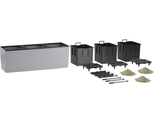 Hochbeet mit Pflanzeinsätzen, Bewässerungssystem, Substrat und Zubehör