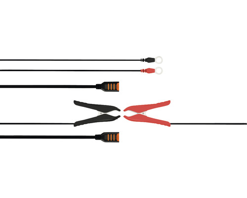 Batterieklemmen und Ringkabelschuhe für Batterieladegeräte