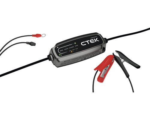 CTEK Batterieladegerät für 12 Volt Blei-Säure-Batterien mit Klemmen und Ringösen