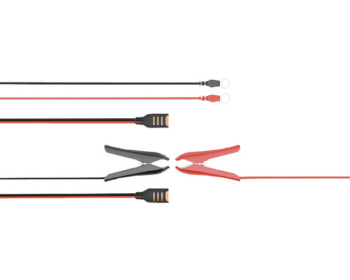 Batterieladekabel mit Klemmen und Ringösen