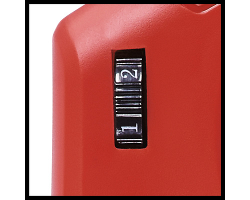 Nahaufnahme eines Zählwerks mit den Ziffern eins und zwei.